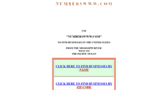 Desktop Screenshot of numberwww.com